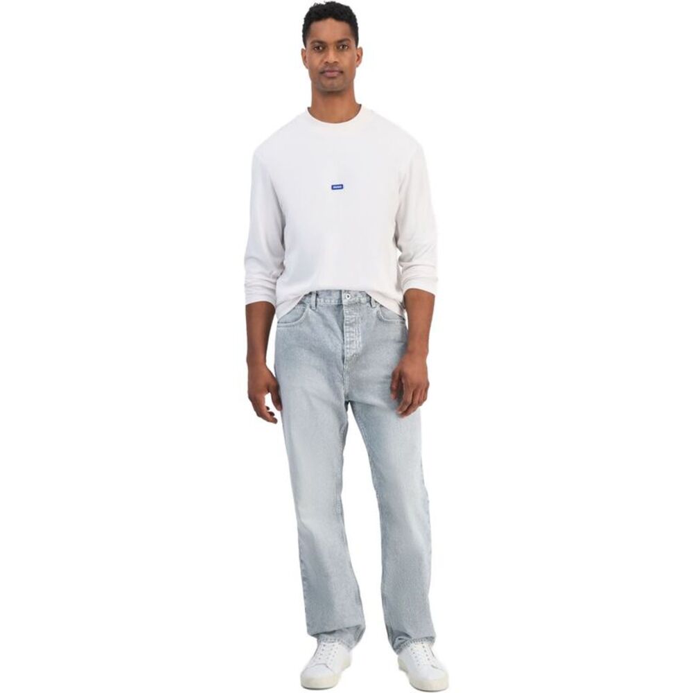 Hugo Boss Mens Nate Straight Leg Loose Jeans, NWT